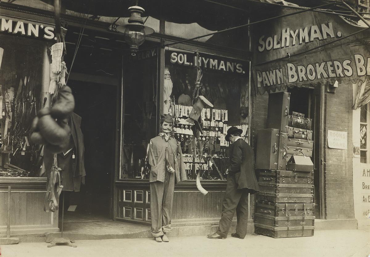 LEWIS W. HINE (1874-1940) Pawn-brokers shop in a disreputable district, Nashville, Tenn.